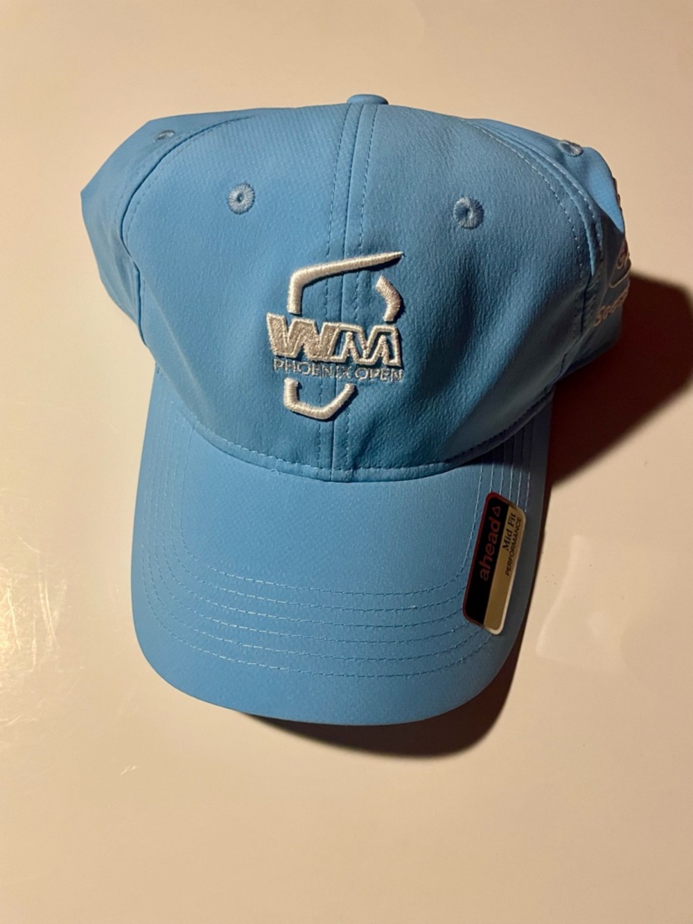 New WM Phoenix Open Ahead Mid-Fit AeroSphere Tech Hat TPC Scottsdale Blue Unisex